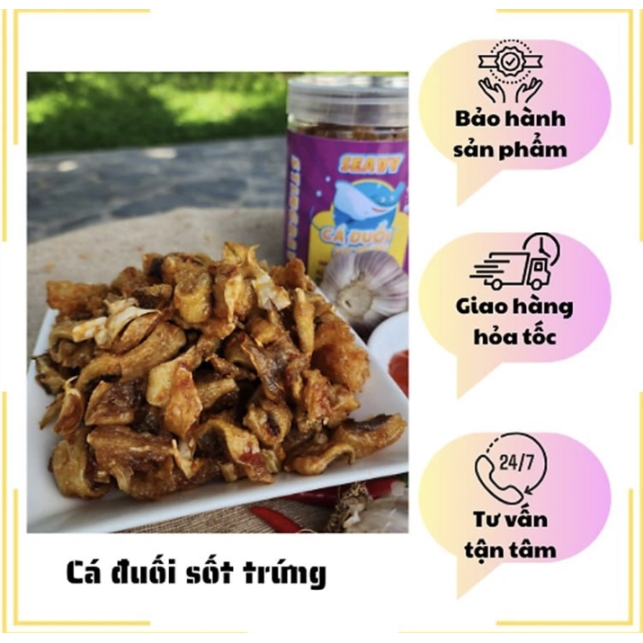 Cá Đuối Sốt Trứng xốp thơm trứng bơ tỏi Seavy 500G….. 5