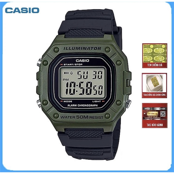 Đồng Hồ Nam Casio Điện Tử W-218H-3AVDF (43mm) 1