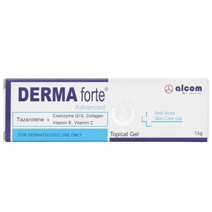 Gel Derma Forte ngừa mụn trứng cá, ngừa thâm, mờ sẹo, dưỡng da tuýp 15g 3