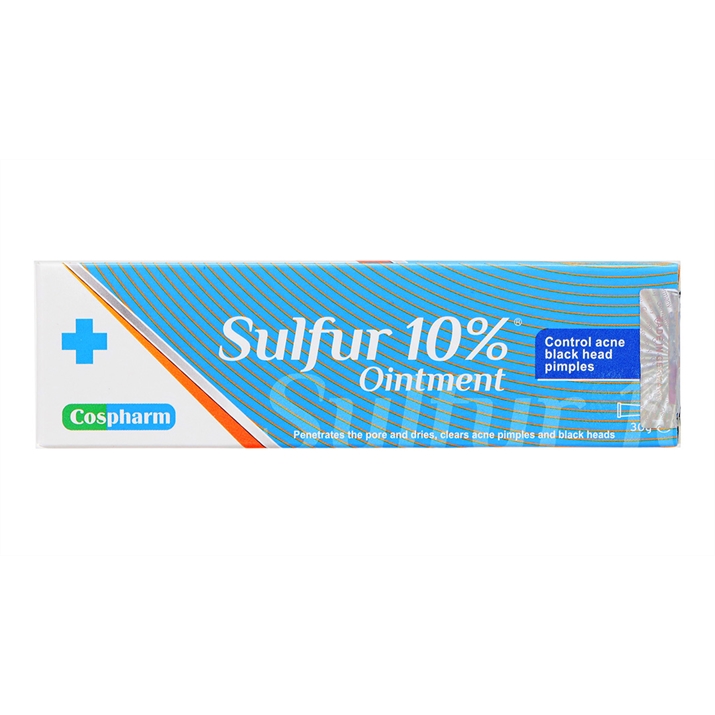 Kem Sulfur 10% ngăn ngừa, trị mụn tuýp 30g 3