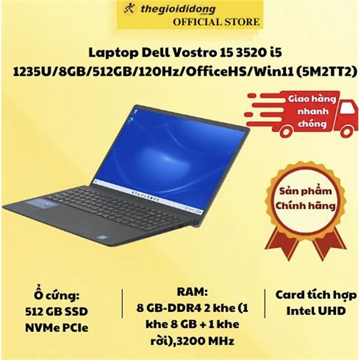 Laptop dell vostro 15 3520 i5 1