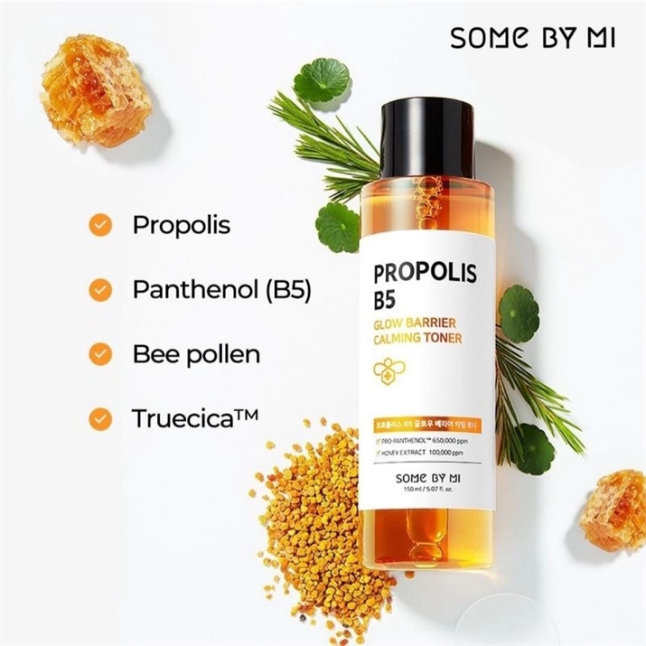 Nước Hoa Hồng Dưỡng Ẩm, Phục Hồi Da Some By Mi Propolis B5 Glow Barrier Calming Toner 150ml 1