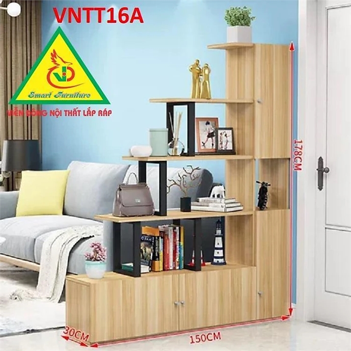 TỦ KỆ TRANG TRÍ KIÊM VÁCH NGĂN VNTT16A - Nội thất lắp ráp Viendong Adv 3