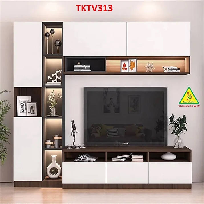 Tủ kệ tivi trang trí phong cách hiện đại TKTV312 - Nội thất lắp ráp 1