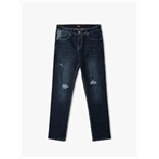 QUẦN JEANS XANH REGULAR TÚI THÊU QJ072